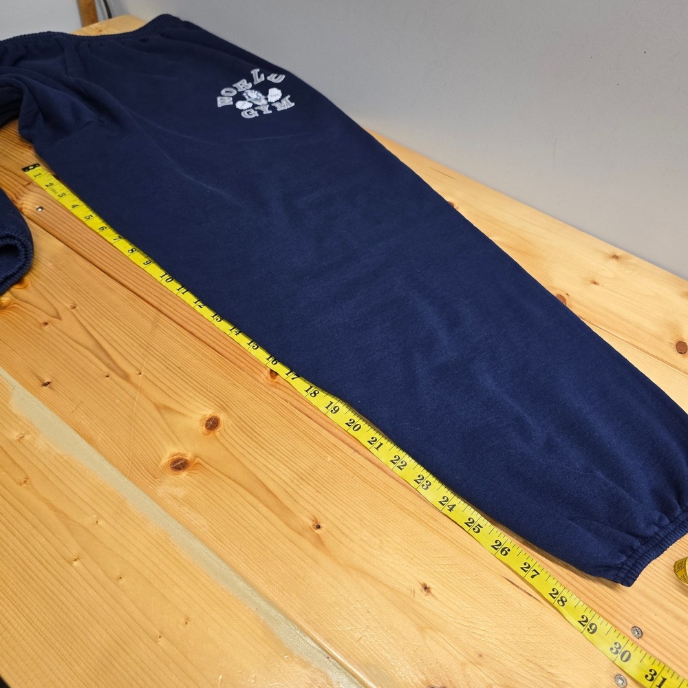 World Gym Sweatpants Mens XL Navy Blue Graphic Logo Joggers Activewear - Picture 8 of 10